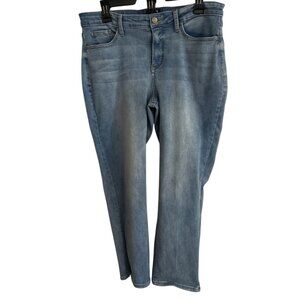 NYDJ Curves 360 Womens Light Wash Denim Jeans Size 10 Short Stretch Everyday
